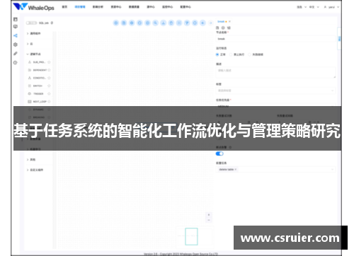 基于任务系统的智能化工作流优化与管理策略研究
